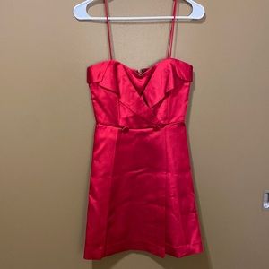 Red cocktail dress